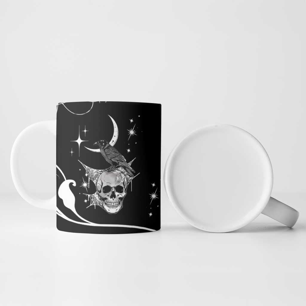 Skull Cowboy Ceramic Mug Western Yoke Style - Wonder Print Shop