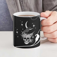 Skull Cowboy Ceramic Mug Western Yoke Style - Wonder Print Shop