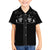 Skull Cowboy Family Matching Off The Shoulder Long Sleeve Dress and Hawaiian Shirt Western Yoke Style - Wonder Print Shop