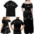 Skull Cowboy Family Matching Off Shoulder Maxi Dress and Hawaiian Shirt Western Yoke Style - Wonder Print Shop