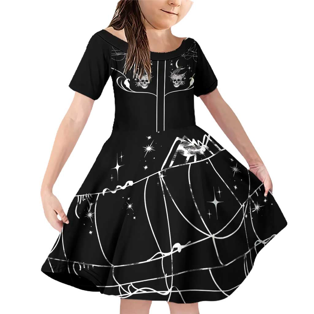 Skull Cowboy Family Matching Off Shoulder Short Dress and Hawaiian Shirt Western Yoke Style - Wonder Print Shop