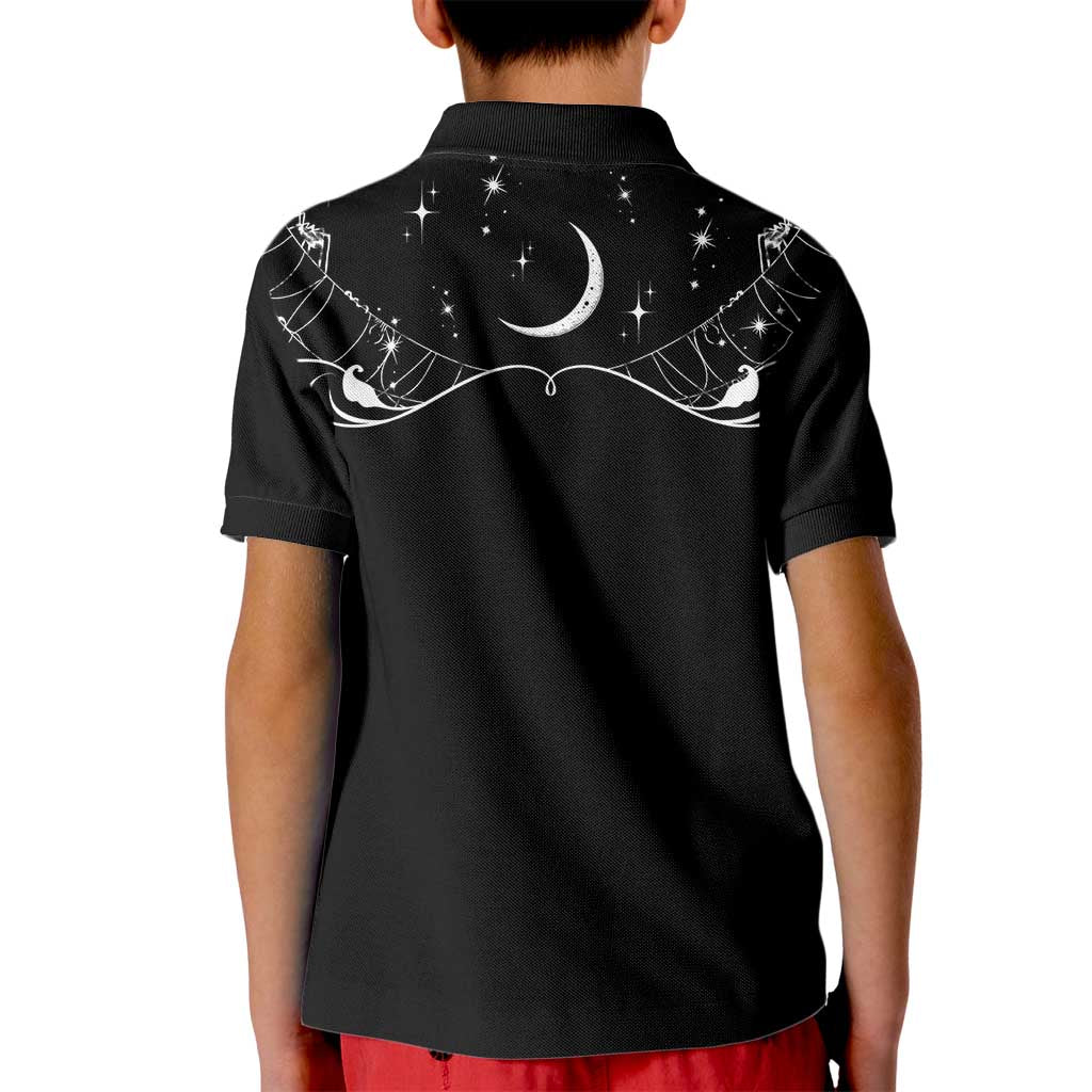 Skull Cowboy Kid Polo Shirt Western Yoke Style - Wonder Print Shop