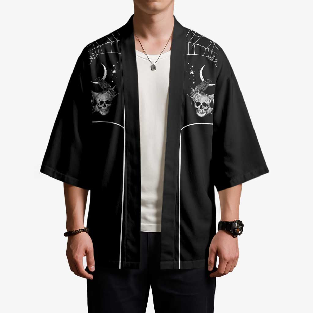 Skull Cowboy Kimono Western Yoke Style - Wonder Print Shop