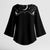 Skull Cowboy Kimono Sleeve Blouse Western Yoke Style - Wonder Print Shop