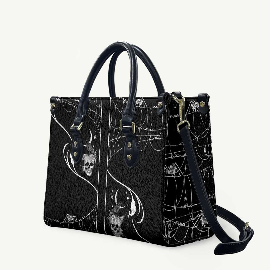 Skull Cowboy Leather Bag Western Yoke Style - Wonder Print Shop