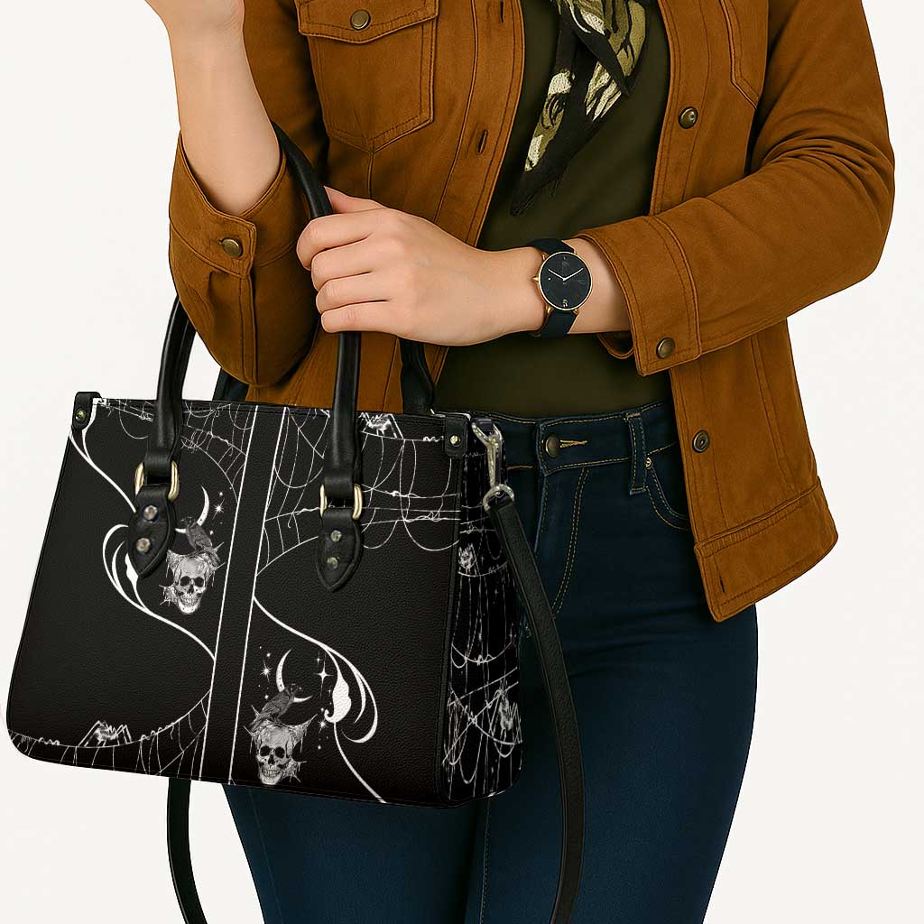 Skull Cowboy Leather Bag Western Yoke Style - Wonder Print Shop