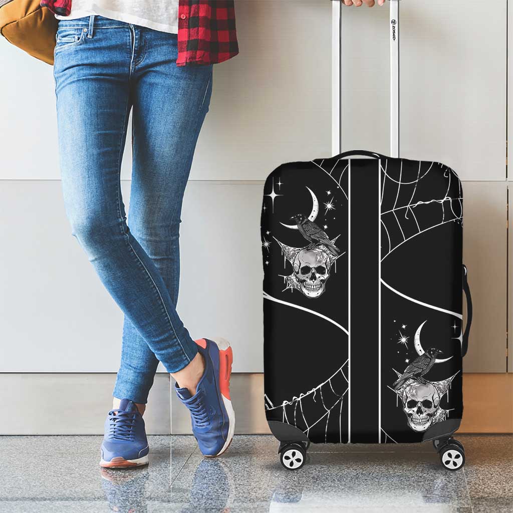 Skull Cowboy Luggage Cover Western Yoke Style - Wonder Print Shop