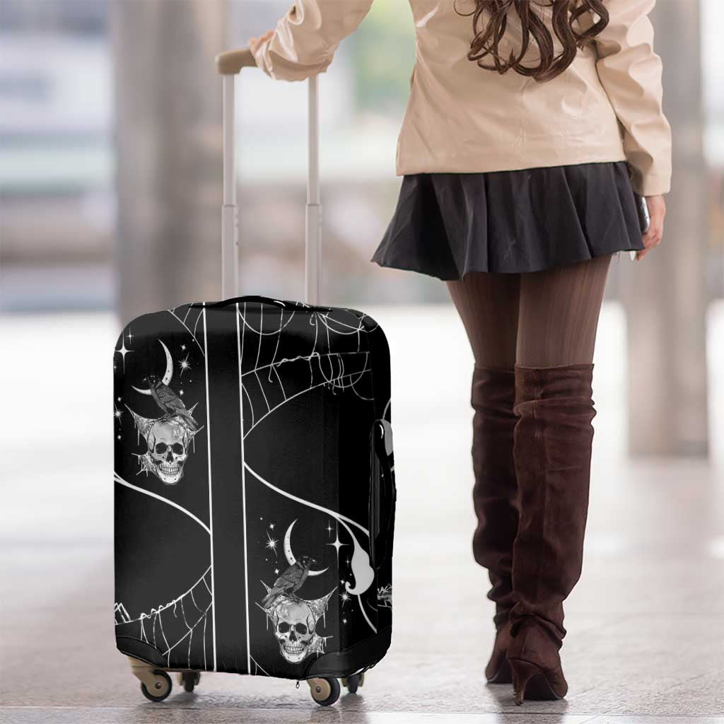 Skull Cowboy Luggage Cover Western Yoke Style - Wonder Print Shop