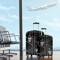 Skull Cowboy Luggage Cover Western Yoke Style - Wonder Print Shop