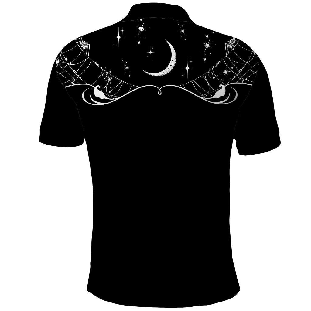 Skull Cowboy Polo Shirt Western Yoke Style - Wonder Print Shop