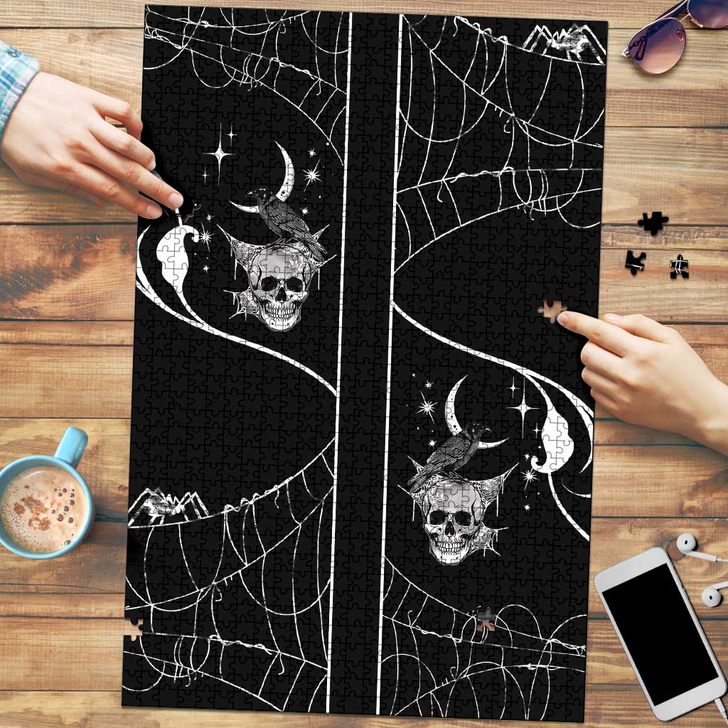 Skull Cowboy Puzzle Western Yoke Style - Wonder Print Shop