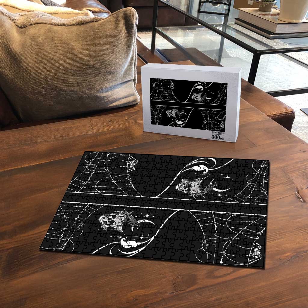 Skull Cowboy Puzzle Western Yoke Style - Wonder Print Shop