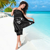 Skull Cowboy Sarong Western Yoke Style - Wonder Print Shop