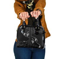 Skull Cowboy Shoulder Handbag Western Yoke Style - Wonder Print Shop