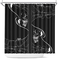 Skull Cowboy Shower Curtain Western Yoke Style - Wonder Print Shop