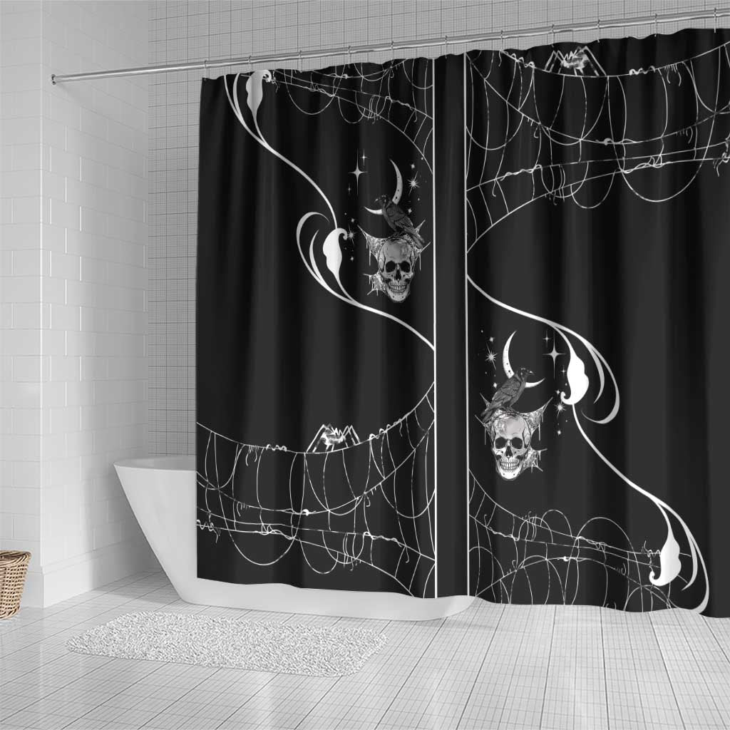 Skull Cowboy Shower Curtain Western Yoke Style - Wonder Print Shop