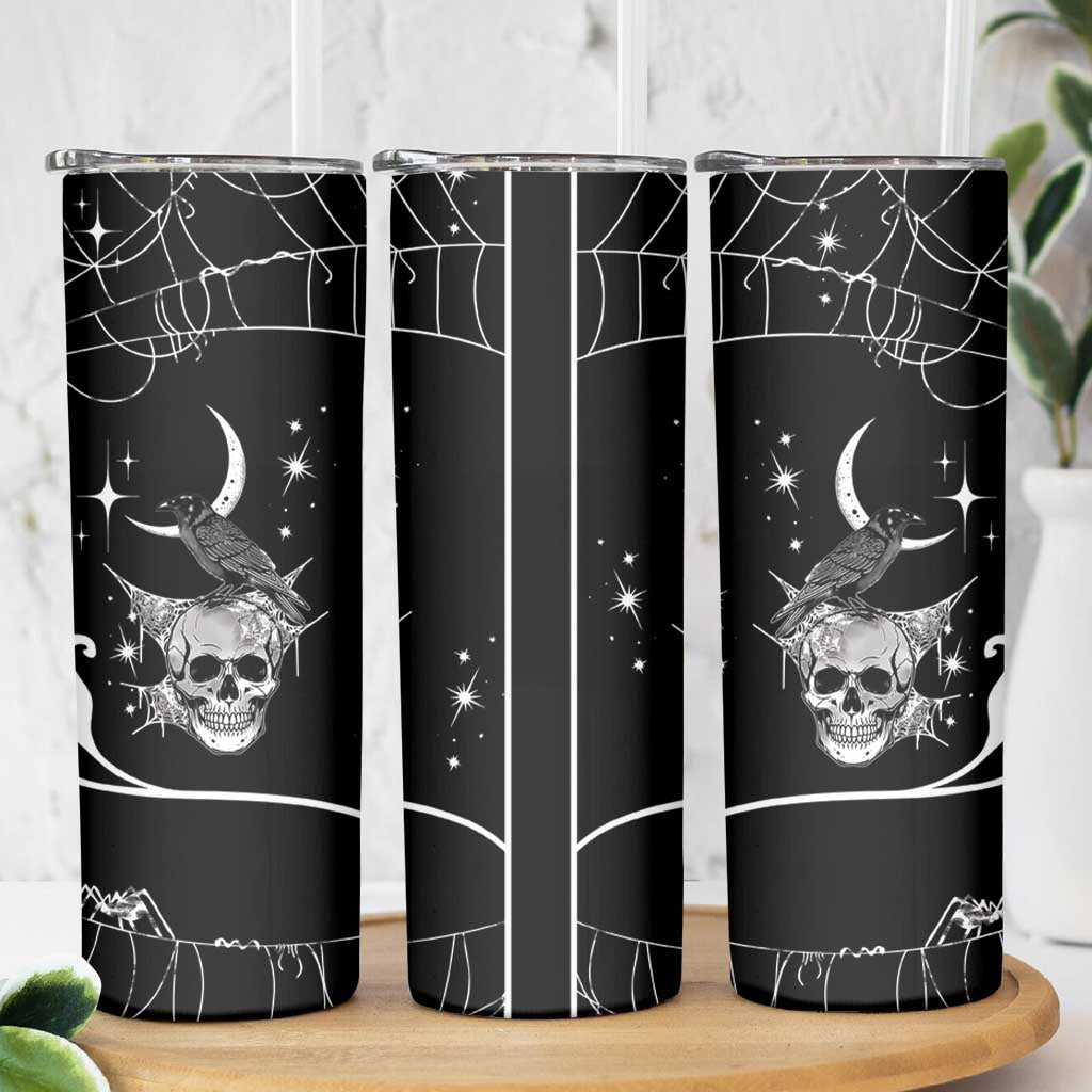 Skull Cowboy Skinny Tumbler Western Yoke Style - Wonder Print Shop