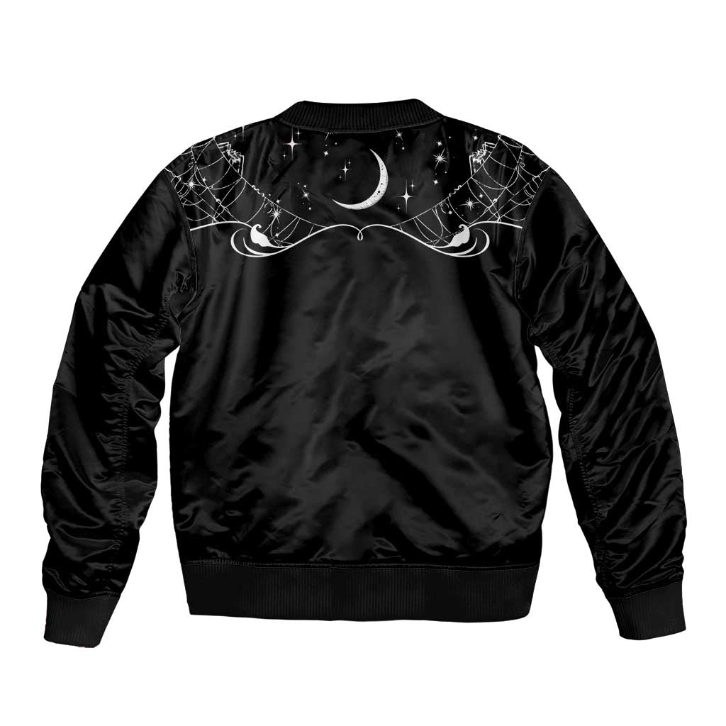Skull Cowboy Sleeve Zip Bomber Jacket Western Yoke Style - Wonder Print Shop
