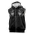 Skull Cowboy Sleeveless Hoodie Western Yoke Style - Wonder Print Shop