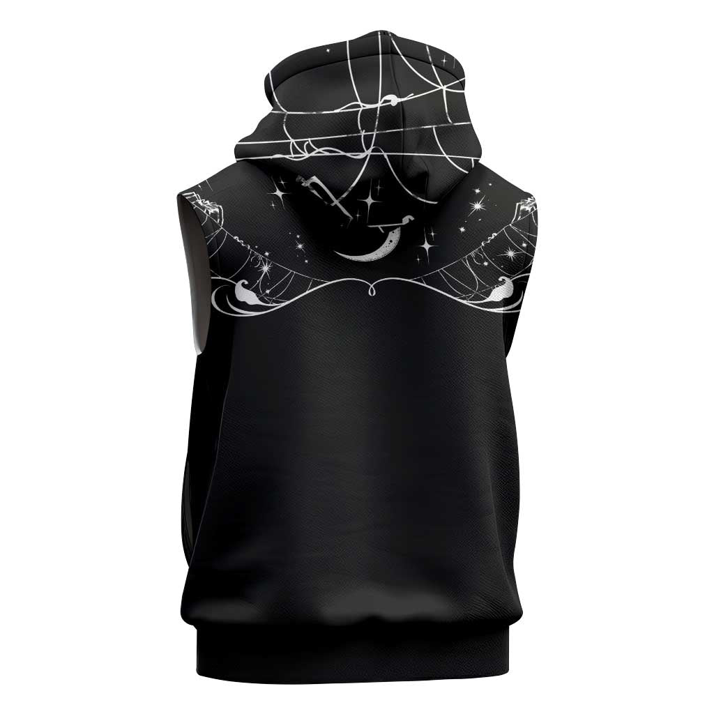 Skull Cowboy Sleeveless Hoodie Western Yoke Style - Wonder Print Shop