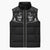 Skull Cowboy Sleeveless Puffer Jacket Western Yoke Style - Wonder Print Shop