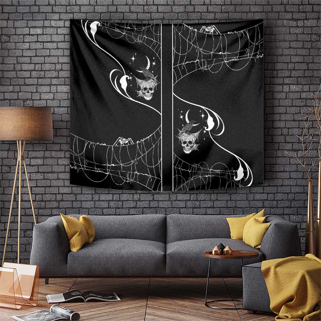 Skull Cowboy Tapestry Western Yoke Style - Wonder Print Shop