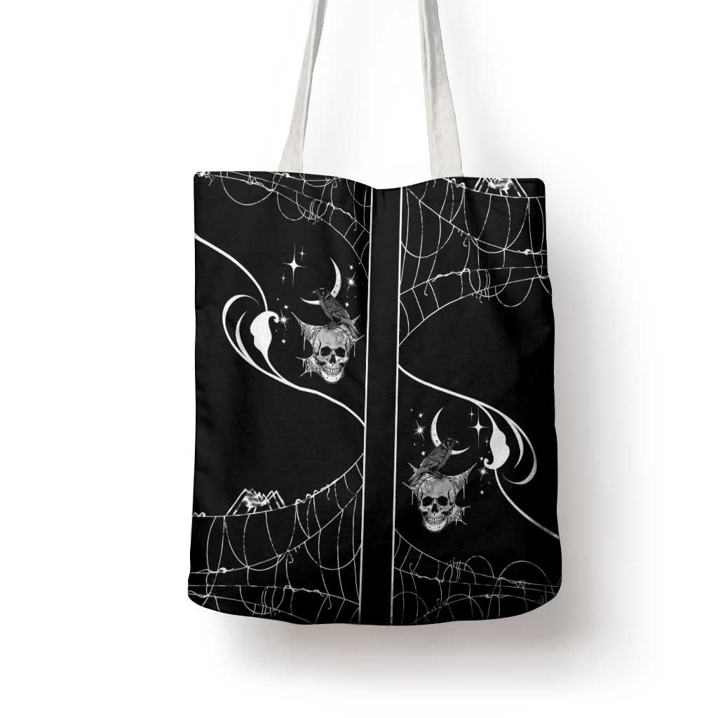 Skull Cowboy Tote Bag Western Yoke Style - Wonder Print Shop