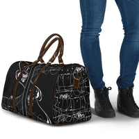 Skull Cowboy Travel Bag Western Yoke Style - Wonder Print Shop