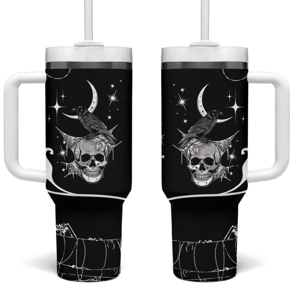 Skull Cowboy Tumbler With Handle Western Yoke Style - Wonder Print Shop