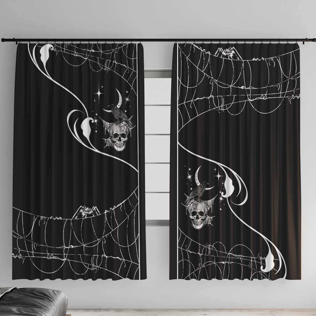 Skull Cowboy Window Curtain Western Yoke Style - Wonder Print Shop