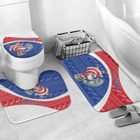 Cape Verde Christmas Bathroom Set Black Santa Clause With The Manatee - Wonder Print Shop