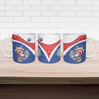 Personalized Cape Verde Christmas Ceramic Mug Black Santa Clause With The Manatee - Wonder Print Shop