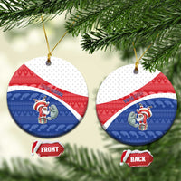 Personalized Cape Verde Christmas Ceramic Ornament The Santa Clause With The Manatee - Wonder Print Shop