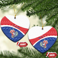 Personalized Cape Verde Christmas Ceramic Ornament The Santa Clause With The Manatee - Wonder Print Shop