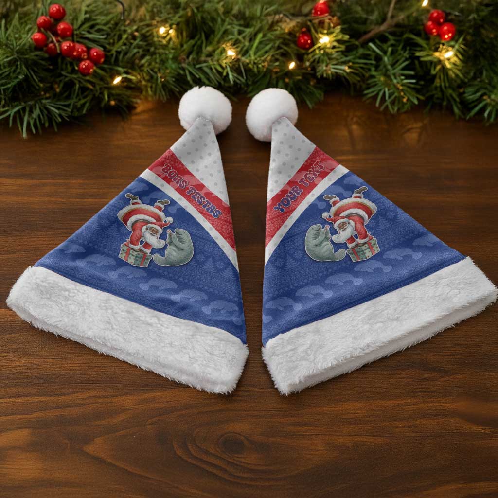 Personalized Cape Verde Christmas Santa Hat The Santa Clause With The Manatee - Wonder Print Shop