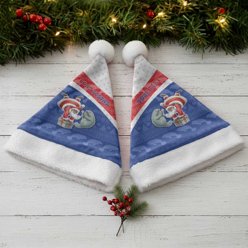 Personalized Cape Verde Christmas Santa Hat The Santa Clause With The Manatee - Wonder Print Shop