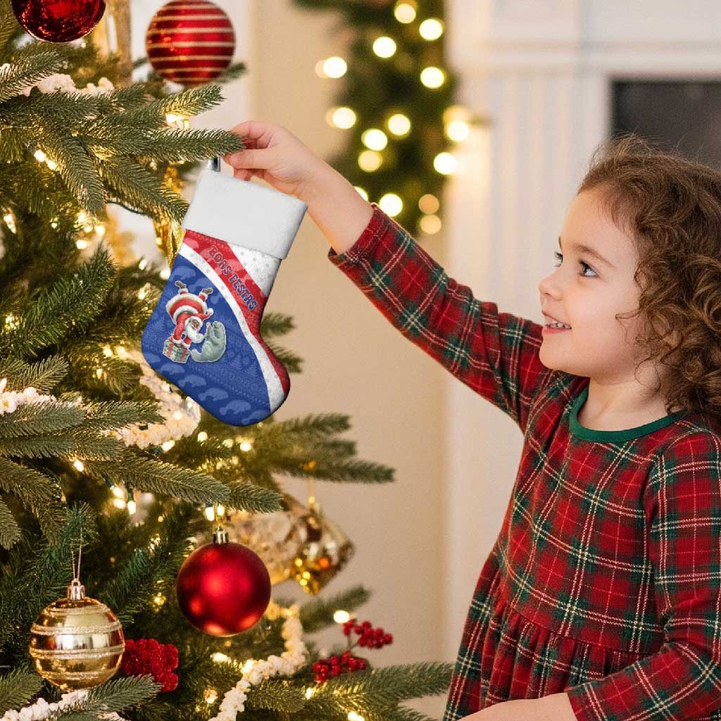 Personalized Cape Verde Christmas Stocking The Santa Clause With The Manatee - Wonder Print Shop