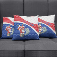 Cape Verde Christmas Pillow Cover Black Santa Clause With The Manatee - Wonder Print Shop