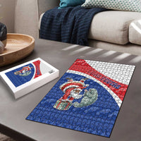 Cape Verde Christmas Puzzle Black Santa Clause With The Manatee - Wonder Print Shop