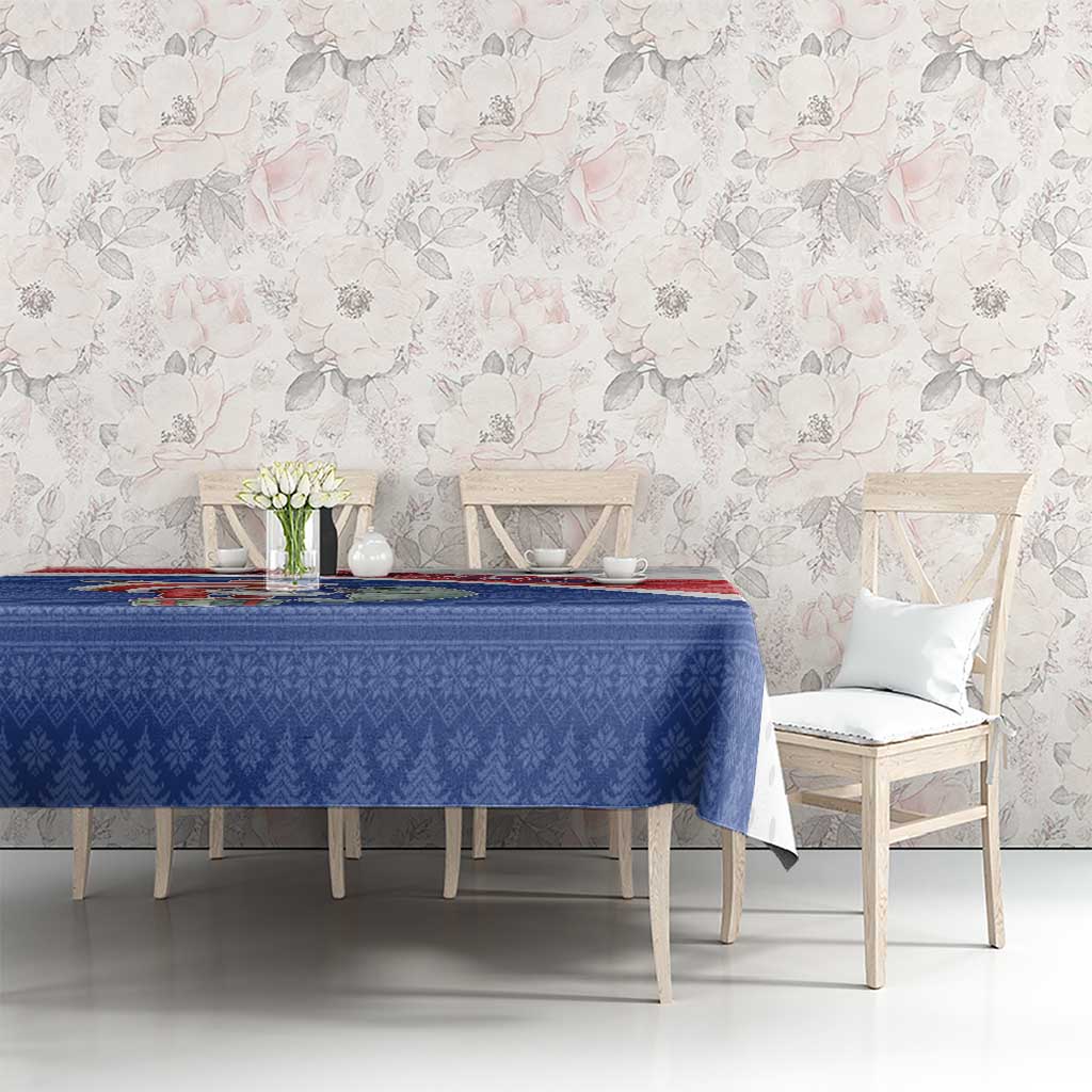 Cape Verde Christmas Tablecloth Black Santa Clause With The Manatee - Wonder Print Shop