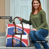 Cape Verde Christmas Travel Bag Black Santa Clause With The Manatee - Wonder Print Shop