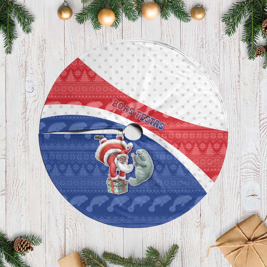 Cape Verde Christmas Tree Skirt The Santa Clause With The Manatee - Wonder Print Shop