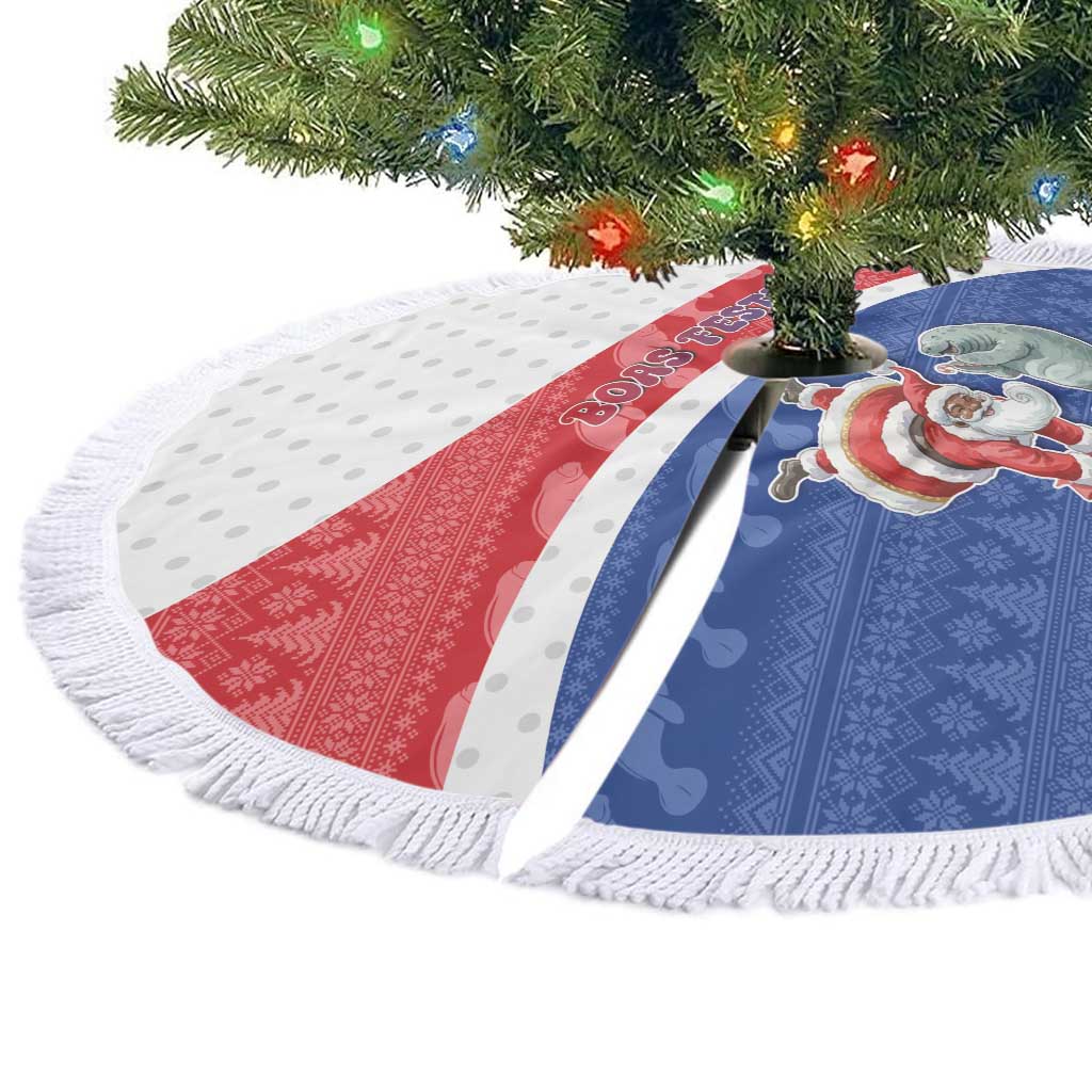 Cape Verde Christmas Tree Skirt The Santa Clause With The Manatee - Wonder Print Shop