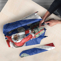 Cape Verde Christmas Umbrella Black Santa Clause With The Manatee - Wonder Print Shop