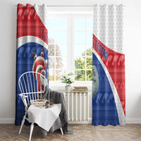 Cape Verde Christmas Window Curtain Black Santa Clause With The Manatee - Wonder Print Shop