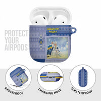 Ukraine Ded Moroz And Snegurochka Christmas AirPods Case With Wool Effect Patterns - Wonder Print Shop