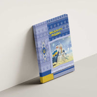 Ukraine Ded Moroz And Snegurochka Christmas Canvas Wall Art With Wool Effect Patterns - Wonder Print Shop