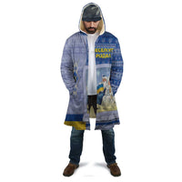 Ukraine Ded Moroz And Snegurochka Christmas Cloak With Wool Effect Patterns - Wonder Print Shop