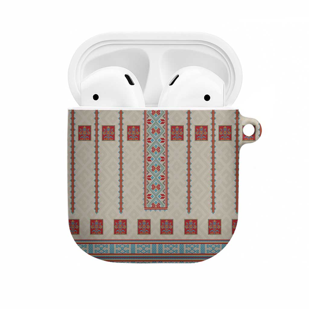 Lithuanian National Costume AirPods Case Traditional Folk Pattern - Wonder Print Shop
