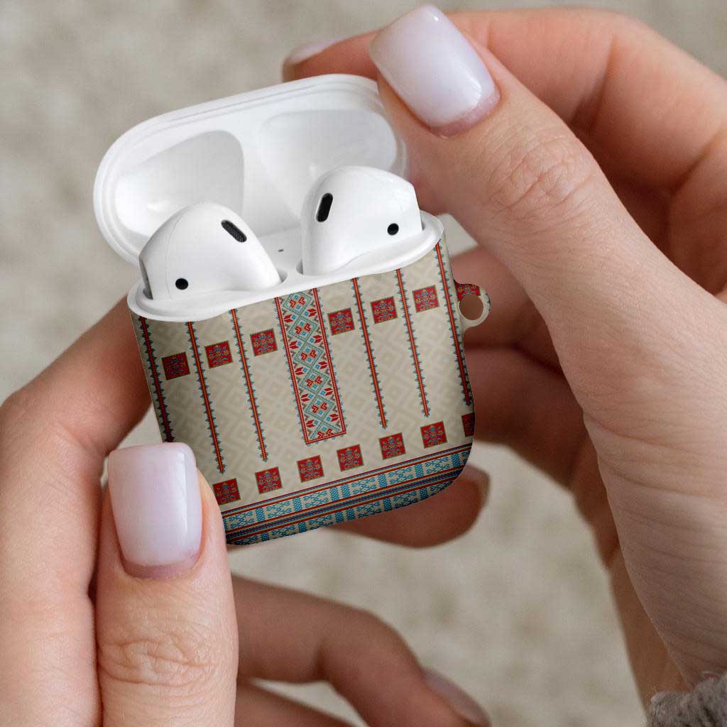 Lithuanian National Costume AirPods Case Traditional Folk Pattern - Wonder Print Shop